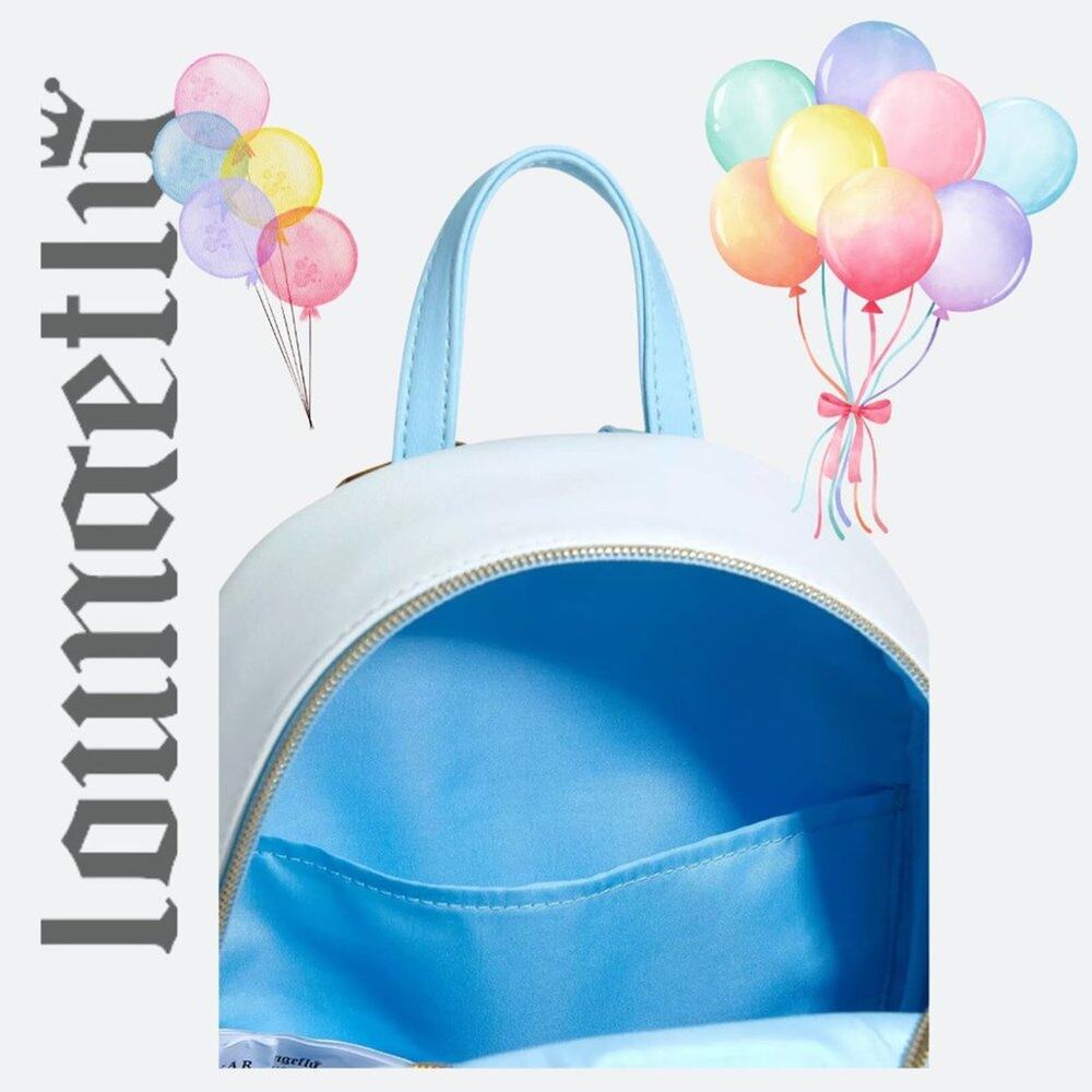 NWT Loungefly Disney Pixar Up Carl & Ellie Hearts Mini Backpack - Picture 5 of 5